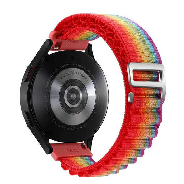 For Coros Pace 2/Coros Apex 42mm Universal Nylon Watch Band(Rainbow)