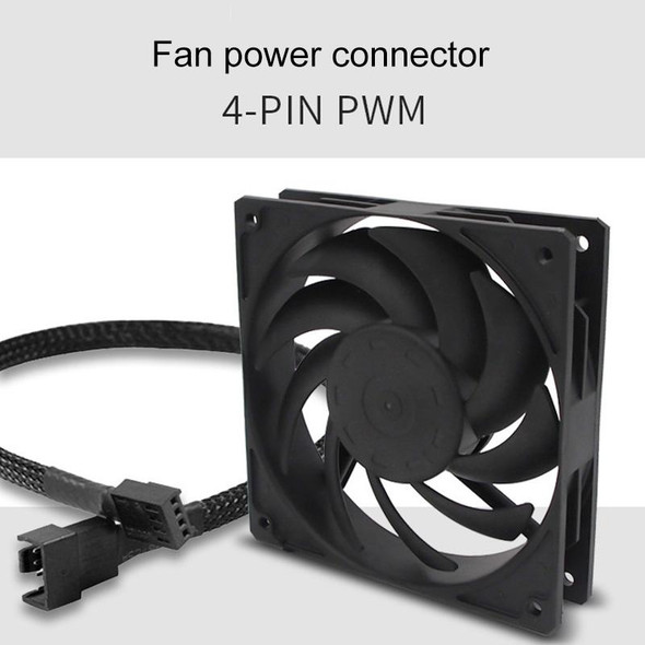 F140 Computer CPU Radiator Cooling Fan (White)