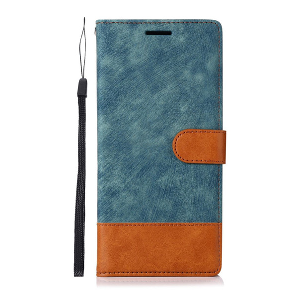For Xiaomi Redmi Note 10 4G Splicing Leather Phone Case(Green)