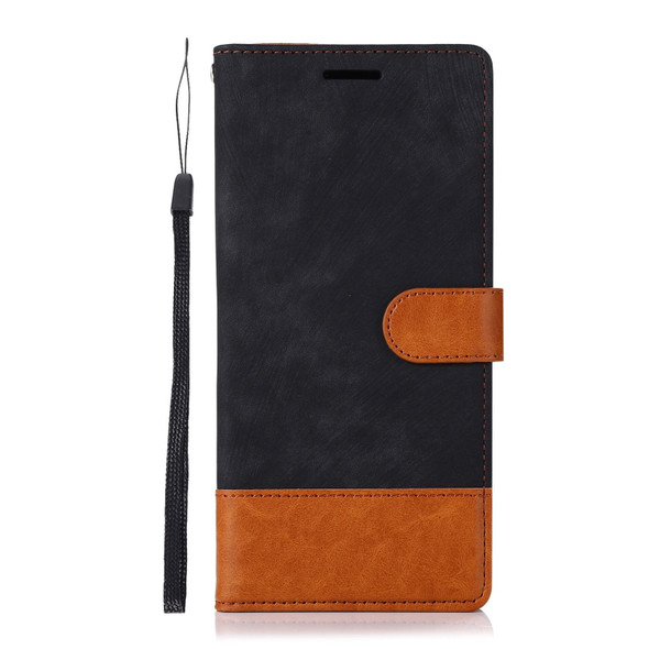 For Xiaomi Redmi 10 India Splicing Leather Phone Case(Black)