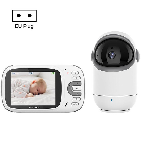 VB802 3.2 inch Baby Monitor Wireless Digital Video Rotating Camera(EU Plug)