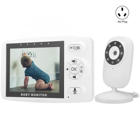 835P 3.5 inch Video Wireless Baby Monitor IR Night Vision Voice Security Camera(AU Plug)