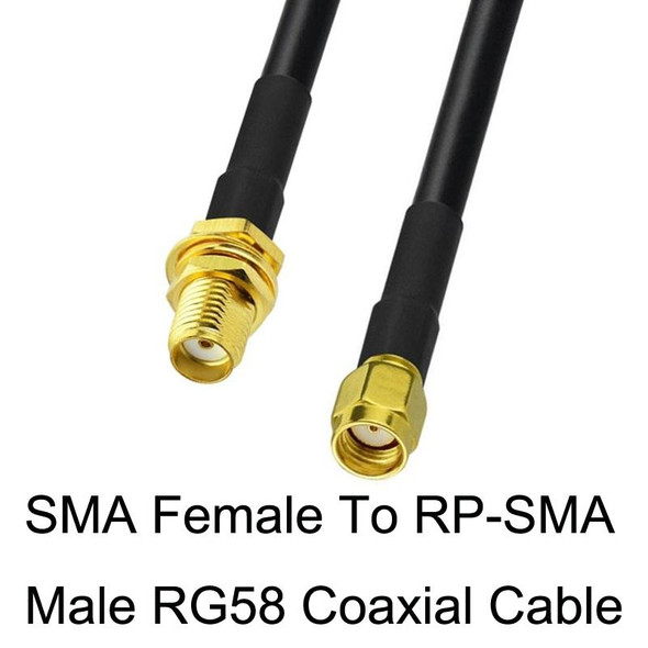 SMA Female To RP-SMA Male RG58 Coaxial Adapter Cable, Cable Length:5m