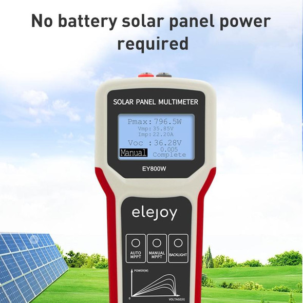 Elejoy EY800W  800W Solar Panel Power Supply Multimeter