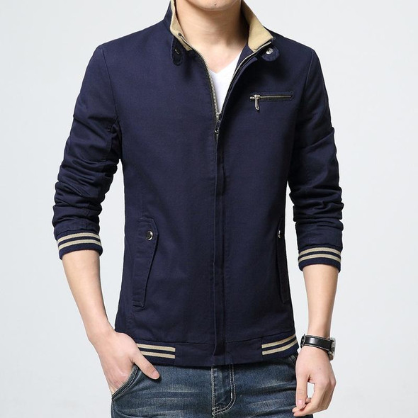 8803 Men Jacket Casual Coat, Size: M(Blue)