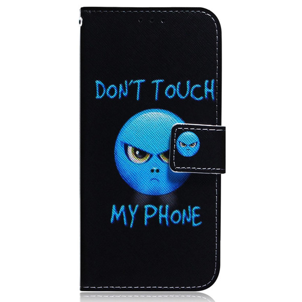 For Realme C33 Coloured Drawing Flip Leatherette Phone Case(Anger)