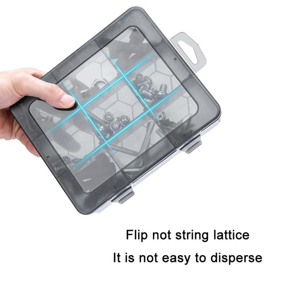 Multi-Compartment Sorted Electronic Parts Organiser, Specifications: 12 Grid