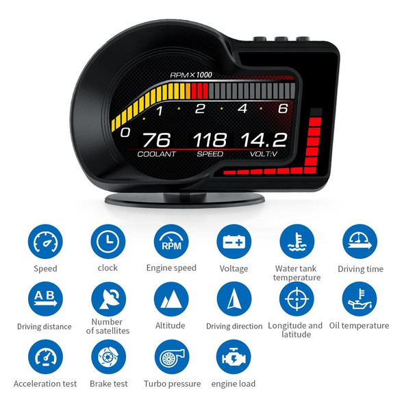  Kingneed HUD Speedometer Odometer Compass Head Up Display GPS  Digital Display Big Fonts Univsersal for All Cars Vehicles New C3010 :  Electronics