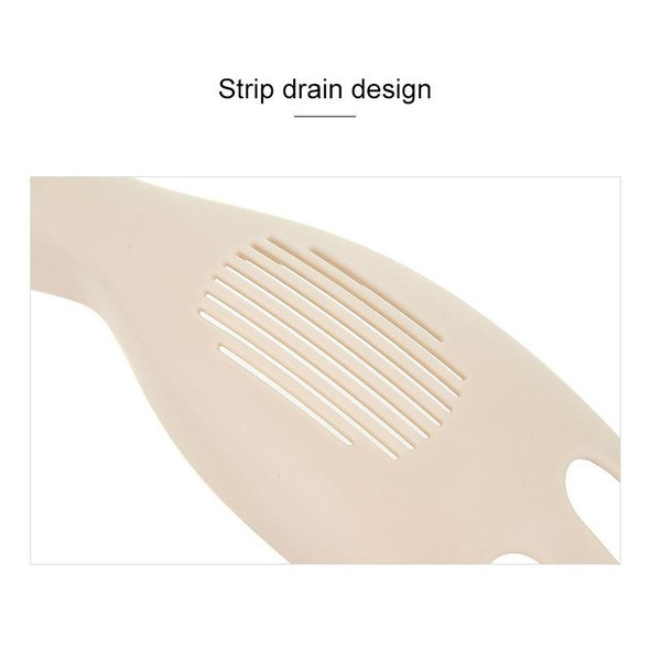 Kitchen Creative Multi-function Rice Washing Sieve Home Does Not Hurt Hand Wash Rice Tools(Khaki)