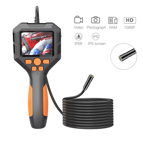 5.5mm P10 2.8 inch HD Handheld Endoscope with LCD Screen, Length:10m
