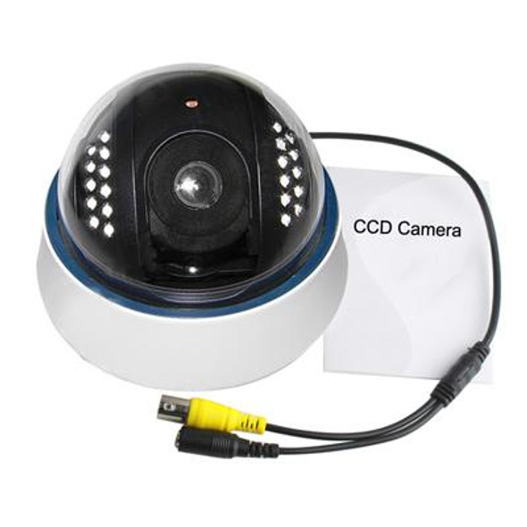 1/3 SONY Color 520TVL Dome CCD Camera, IR Distance: 15m