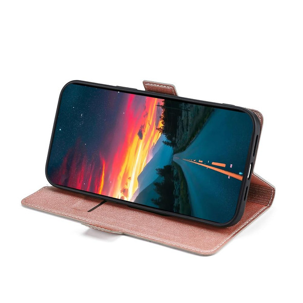 For Samsung Galaxy S23 Ultra Ultra-thin Voltage Side Buckle Horizontal Flip Leatherette Phone Case(Rose Gold)