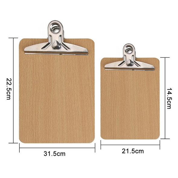 10 PCS Portable A4 / A5 Wooden Writing Clip Board File Hardboard with Batterfly Clip, Size:A5, Type:3mm thick