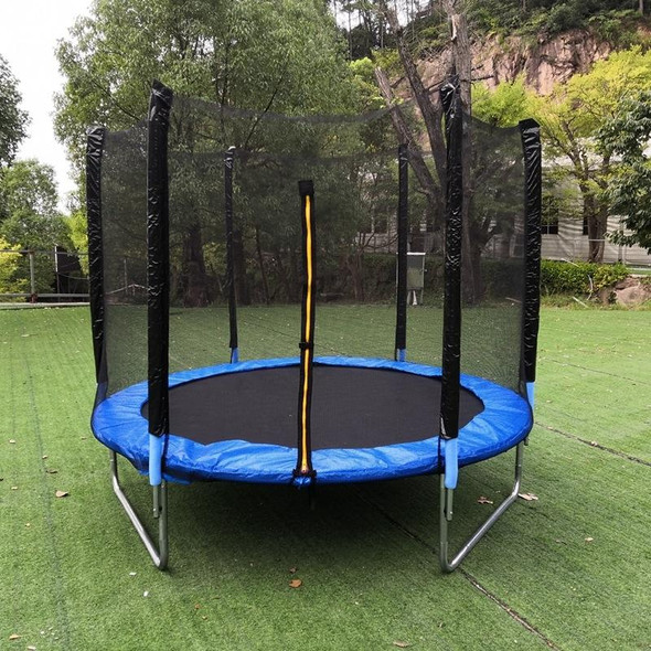 Outdoor Trampoline Protective Safety Net Sports Anti-fall Jump Pad,Size: 12 Feet-8 Poles-Diameter 3.66m