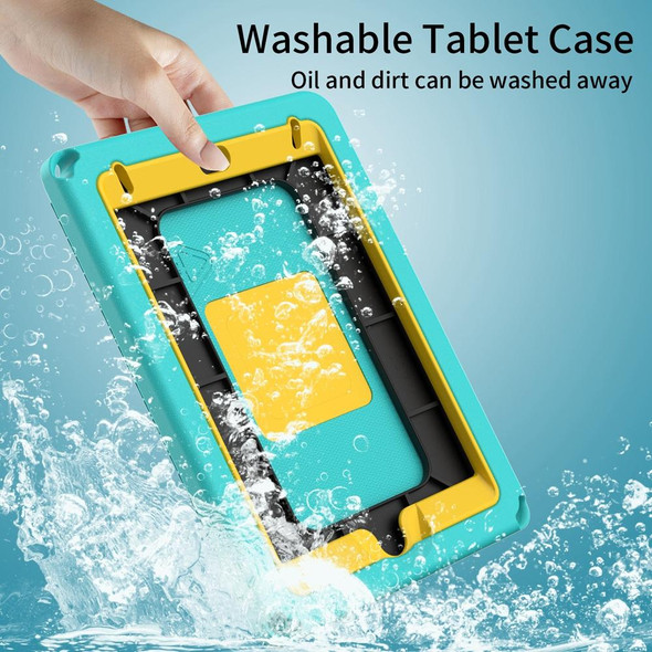 For iPad mini 1/2/3/4/5 EVA + PC Shockproof Tablet Case with Waterproof Frame(Glacier Green)