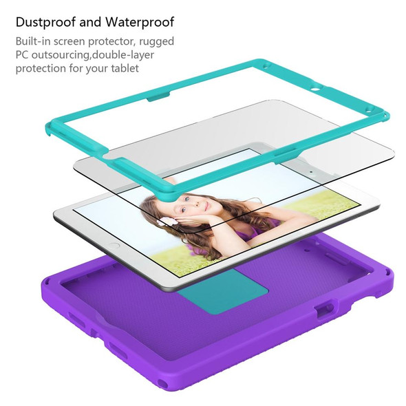 For iPad Pro 10.5 2019/2017 / 10.2 2021/2019 EVA + PC Shockproof Tablet Case with Waterproof Frame(Purple)