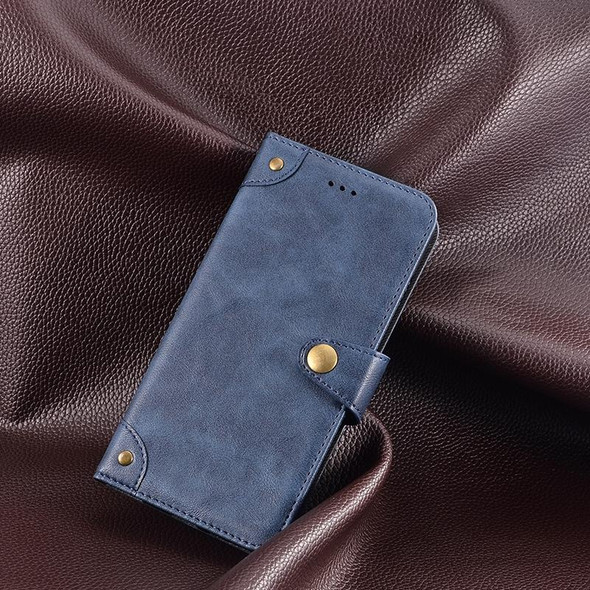 For Alcatel 1 Ultra idewei Retro Texture Leatherette Phone Case(Blue)