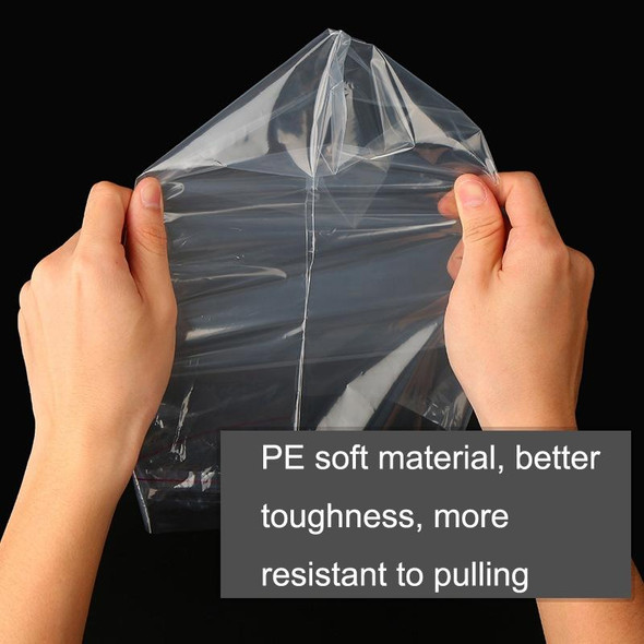 100 PCS / Set PE Clothing Packaging Bag Transparent Self-Stick Bag Jewelry Plastic Sealed Bag, Size:, Specification: 25x30cm