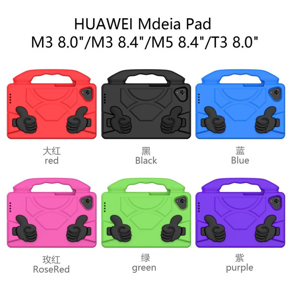 For Huawei MediaPad  M5 8.4 EVA Material Tablet Computer Falling Proof Cover With Thumb Bracket(Red)