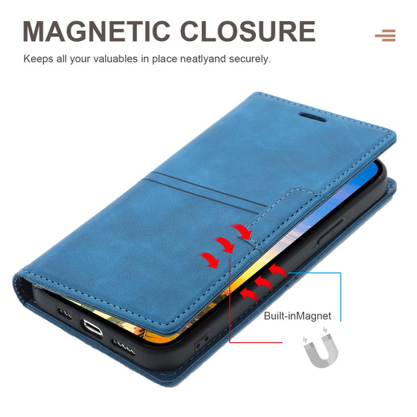 Dream Magnetic Suction Business Horizontal Flip PU Leatherette Case with Holder & Card Slot & Wallet - iPhone 12 mini(Blue)