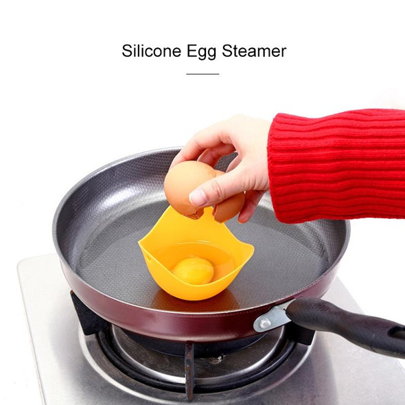 3 PCS Silicone Egg Cooker Egg Bracket Kitchen Tools Pancake Cookware Bakeware Steam Eggs Plate Tray Red