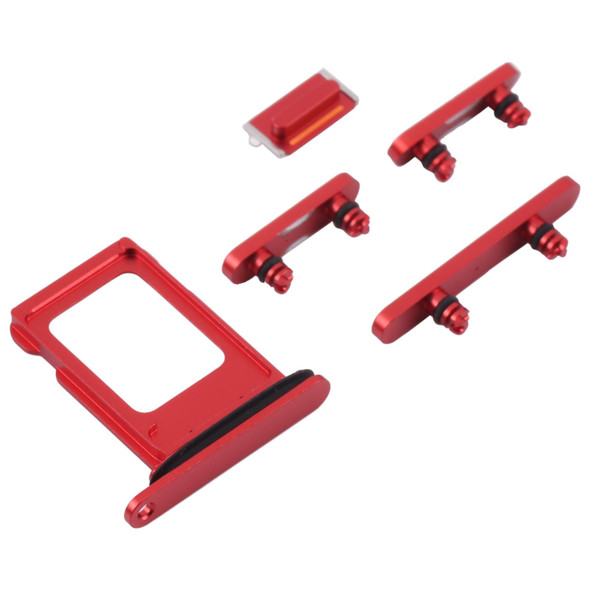 SIM Card Tray + SIM Card Tray + Side Keys for iPhone 13(Red)