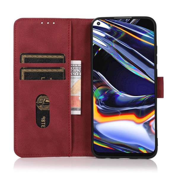 For Realme 10 Pro KHAZNEH Matte Texture Leatherette Phone Case(Red)