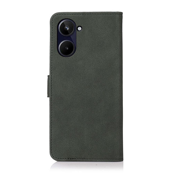 For Realme 10 4G KHAZNEH Matte Texture Leatherette Phone Case(Green)