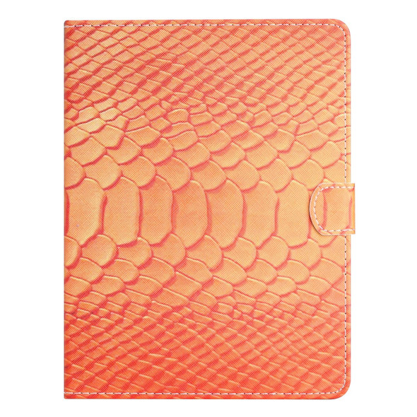 For 8 inch Tablets Solid Color Crocodile Texture Leatherette Tablet Case(Orange)