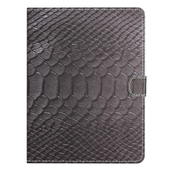 For 8 inch Tablets Solid Color Crocodile Texture Leatherette Tablet Case(Black)