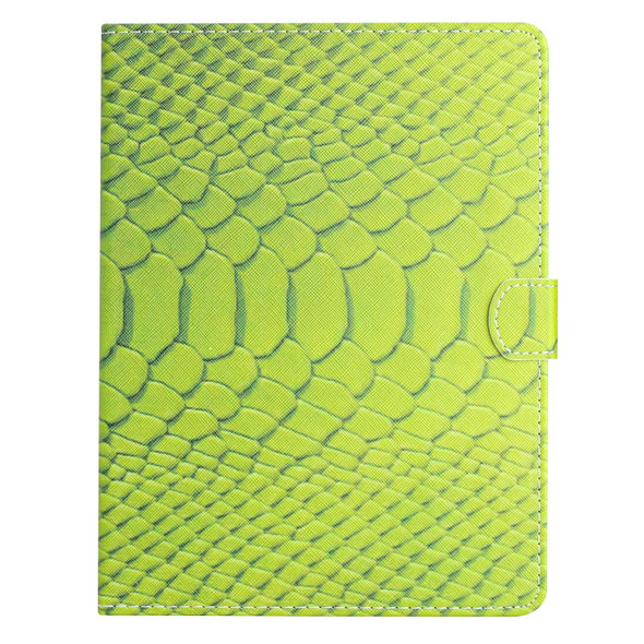 For 10 inch Tablets Solid Color Crocodile Texture Leatherette Tablet Case(Green)