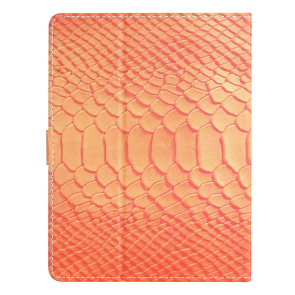 For 7 inch Tablets Solid Color Crocodile Texture Leatherette Tablet Case(Orange)