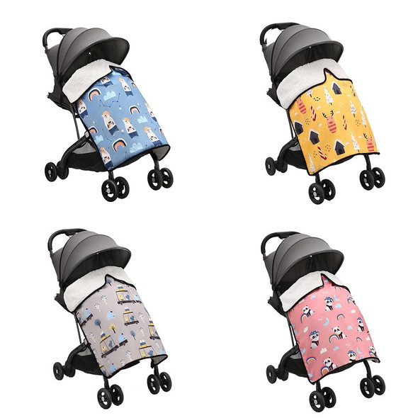 BB1021 Stroller Padded Thickened Windproof Blanket Waterproof Portable Warm Baby Blanket(Elk)