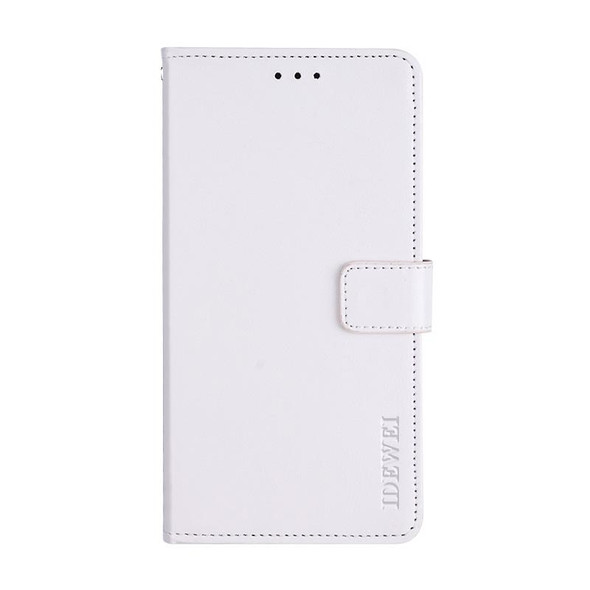 For vivo V21s idewei Crazy Horse Texture Leather Phone Case(White)