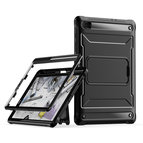 For Samsung Galaxy Tab S6 Lite Explorer PC + TPU Tablet Protective Case with Pen Slot(Black)
