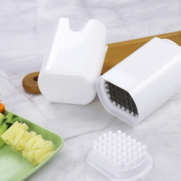 YG-PC01 44 Grid Potato Cutter Fast Stainless Steel Fries Cut With Cover(White)