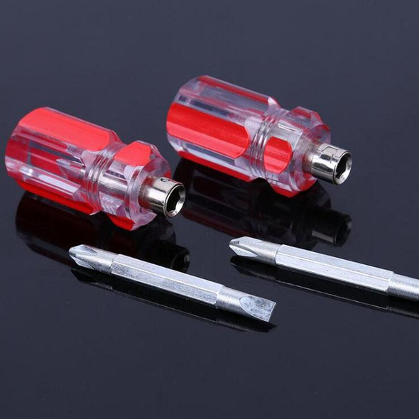 10 PCS Mini Eleven-Shaped Dual-Use Screwdriver With Transparent Crystal Handle(Crystal Dual-use Robe)
