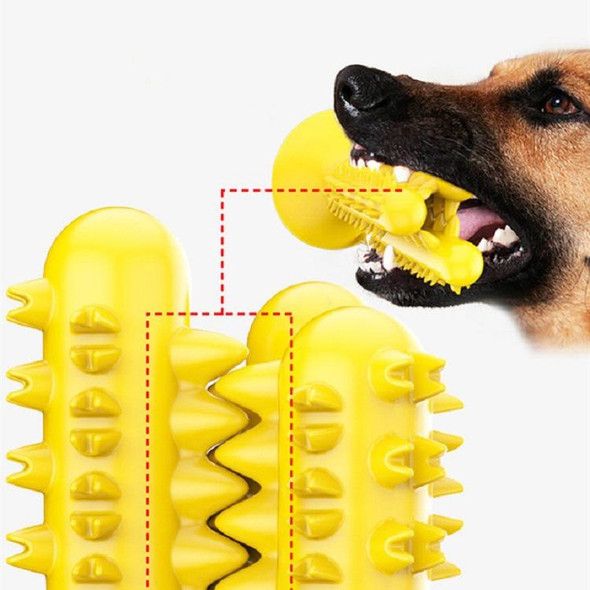 Dog Molar Teeth Cleaning Rod Pet Food Leaker Nibble Toy(Lake Blue)
