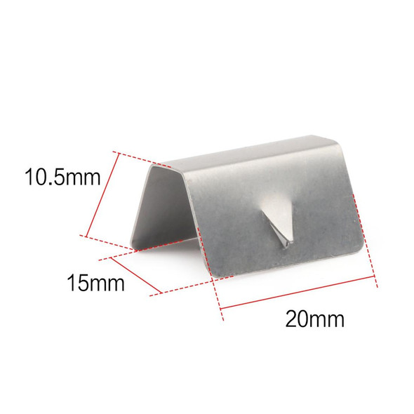 10 PCS Car Windshield Clip Wind / Rain Deflector Channel Metal Buckle for Heko G3