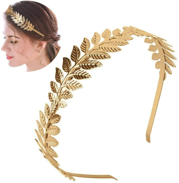 2pcs Tree Leaves Hair Band Headband Bridal Headdress Hair Accessories(Silver)