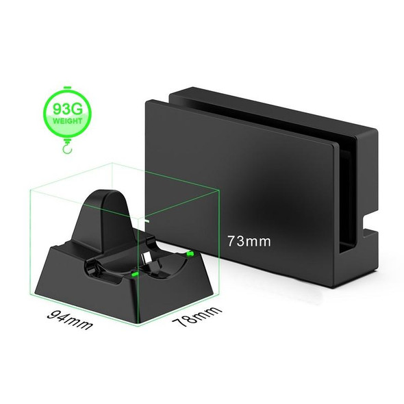 Game Console Handle Stand Charger For Nintendo Switch/Switch Oled/Switch Lite(Black)