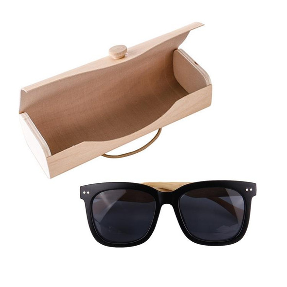 Bamboo Wood Frame Sunglasses Glasses Case Glasses Storage Box