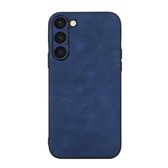 For Samsung Galaxy S23 5G Morocco Texture PU Phone Case(Blue)