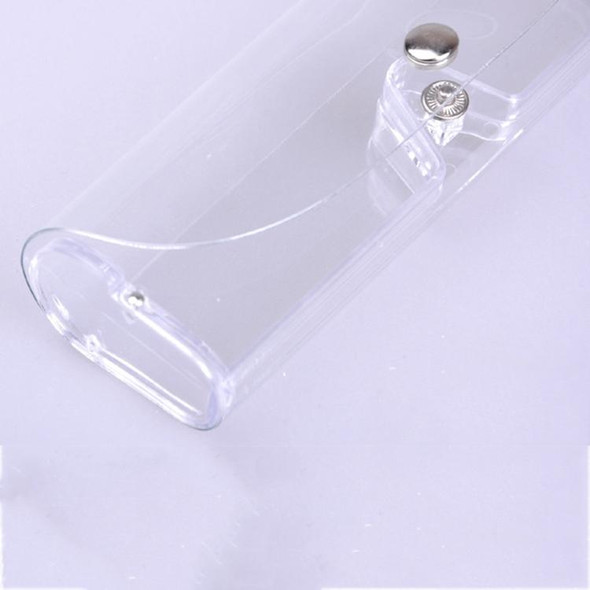 2 PCS Crystal Reading Glasses Case PVC Transparent Plastic Polarized Glasses Case(Transparent)