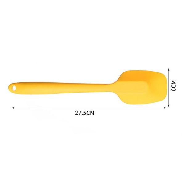 2pcs 28cm Silicone Square Shovel Cake Scraper(Yellow)