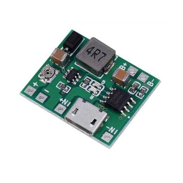M-TY01 3pcs 3.7V 18650 Single Cell Lithium Battery Adjustable Boost Voltage Converter Module With Charging Circuit