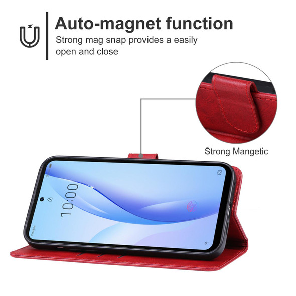 For ZTE Libero 5G III Leather Phone Case(Red)