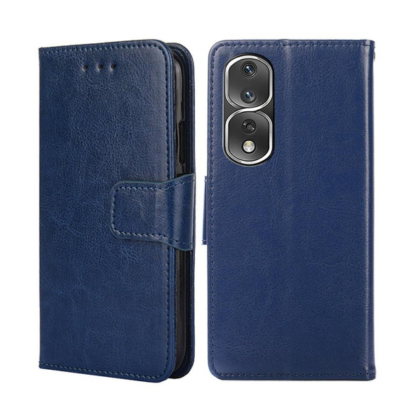 For Honor 80 Pro Crystal Texture Leatherette Phone Case(Royal Blue)