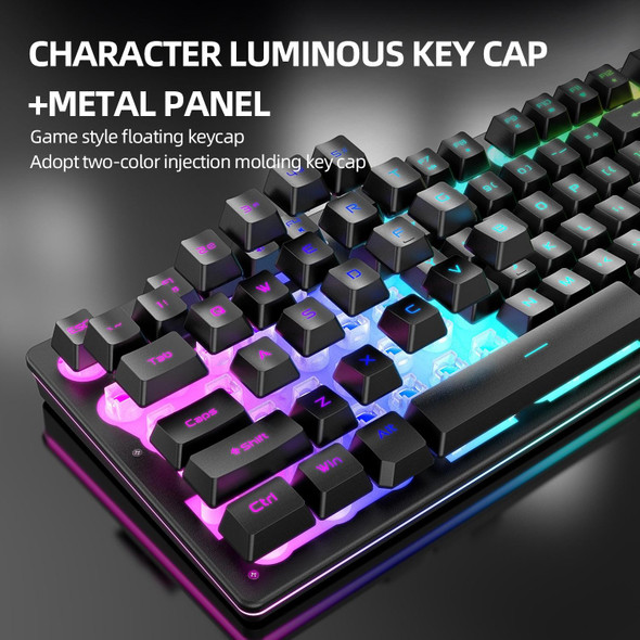 Attack Shark T3RGB RGB Luminous Wireless Keyboard And Mouse Set(Black)