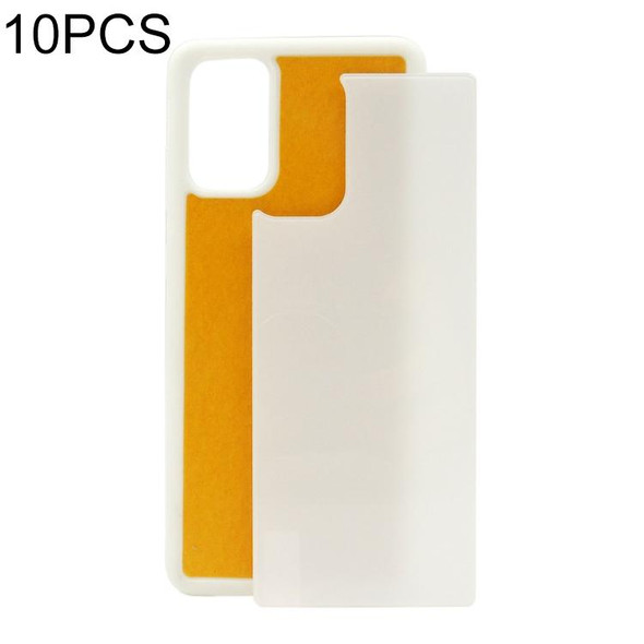 For Samsung Galaxy S20+ 10pcs Thermal Transfer Glass Phone Case(Transparent)